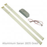 Комплект Alluminium Sanan 2835 497*15/0.2W*50chips 40W-4600Lm 5000K PF:0.98 AC:170-245V DC:105V 280mA